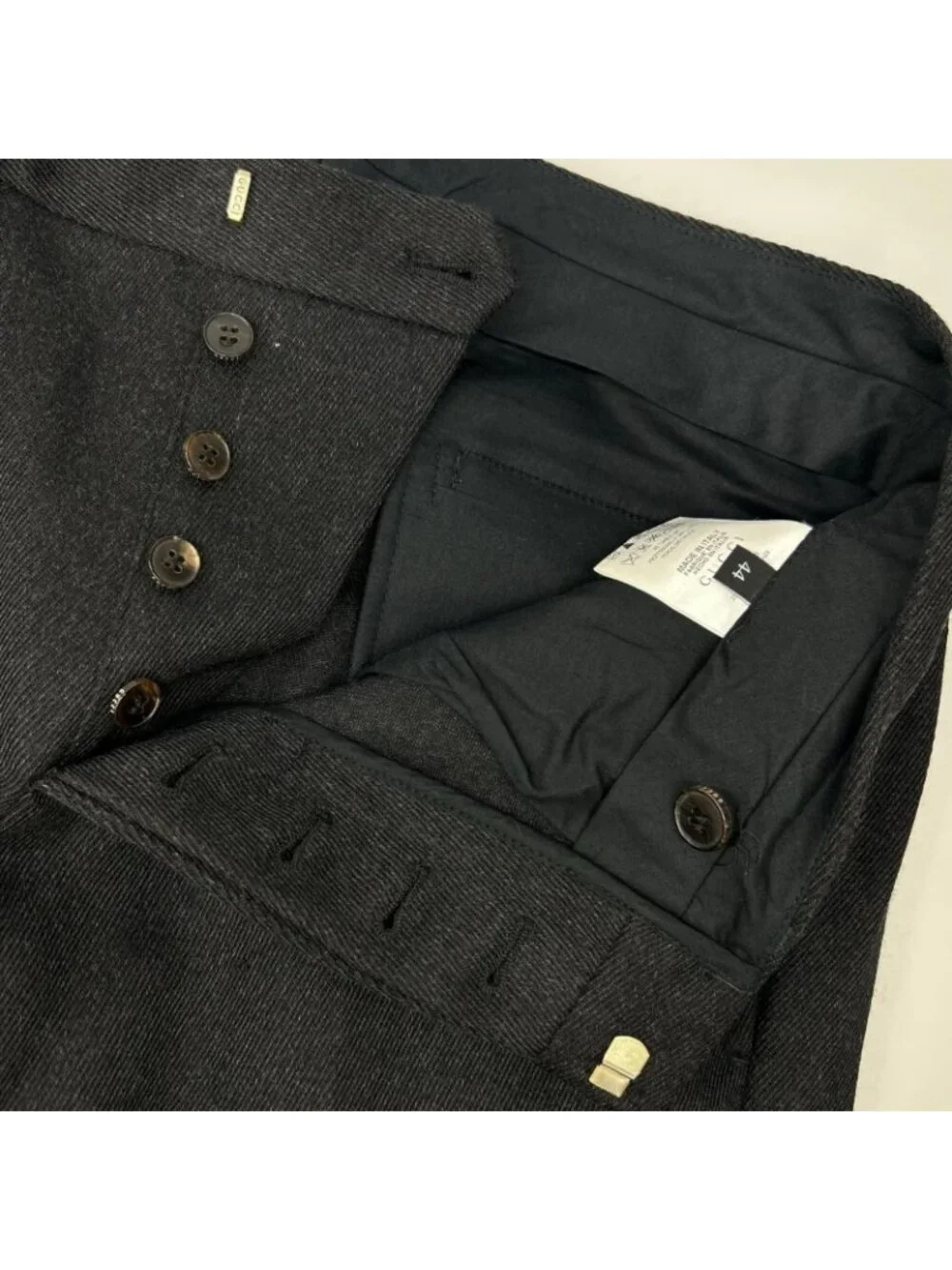 Gucci Black Wool Trousers Pants 44